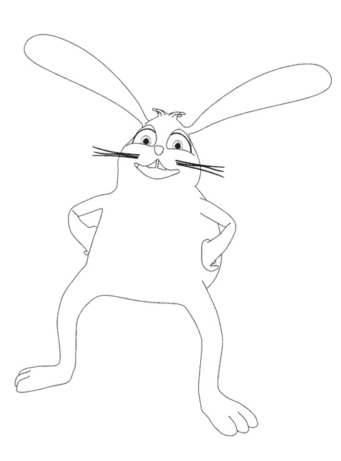 coloriage lapinou de bebe lilly